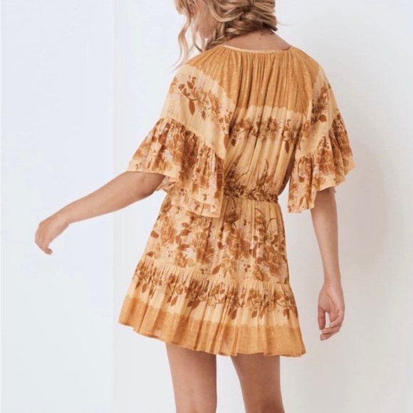 ✨Last Chance💋 ❤️‍🔥Spell & The Gypsy Coco Lei Flutter Sleeve Playdress XXS - Picture 7 of 16